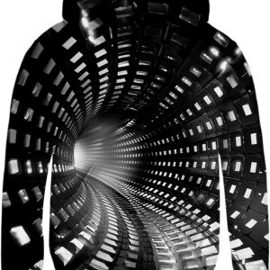 Hoodies 3D Print Plush Pullover Hoodie Casual Hooded Sweatshirts with Pocket for Age 5-16 Kids