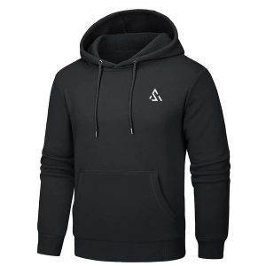 Men’s Pullover Fleece Hoodie Cotton Casual Lightweight Sweatshirt