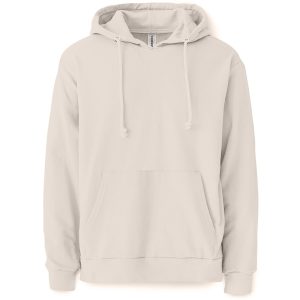 Plain Pullover Hooded Sweatshirt (Sweet Cream) Sale